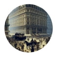thumbnail image 4 of WYYP European City Scene Round Tablecloth Waterproof 100% Polyester Fiber Resistant Fabric White, 4 of 8