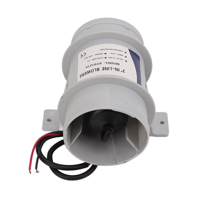 Marine Bilge Air Blower,3 Inch 12V Silent Inch Inline Blower Inch Inline Duct Fan Streamlined Design