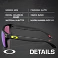 thumbnail image 2 of Oakley OO9102 Holbrook Court Square Shaped Non-Polarized Sunglasses for Men - Includes Official Eyewear Kit - Matte Black Frame with Prizm Road Jade Lens, 2 of 6