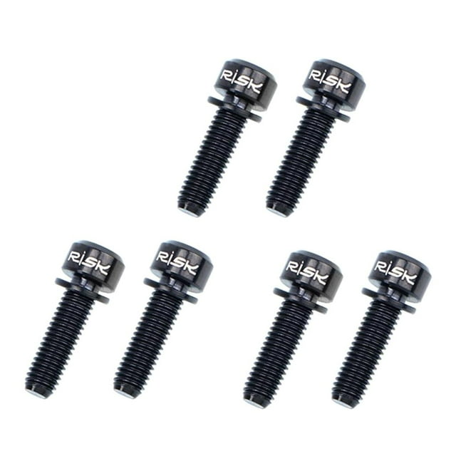 6 Paquetes de Tornillos de Vástago de Manillar DYNWAVEMX M5x18 M5x20 negro
