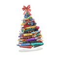 thumbnail image 1 of KLKCMS 2D Acrylic Ornaments, Acrylic Christmas Tree Book Sign, Flat Sign, Unique Craft Collection Gift, Home Decor, Table Centerpiece Bowknot, 1 of 7