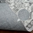 thumbnail image 5 of ZACOO 9x12 Washable Large Rug Boho Oriental Area Rugs Vintage Print Throw Rug Indoor Floor Cover for Living Room Bedroom Decor, Grey, 5 of 7