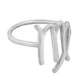 thumbnail image 4 of AeraVida Astrological Zodiac Virgo Sign Sterling Silver Band Ring-8, 4 of 5