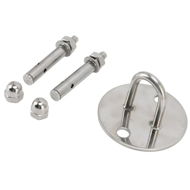 Gancho De Pared Con Grapa, Acero Inoxidable 304 Gran Capacidad De Rodamiento Soldado Firmemente En Forma De U Colgador De Montaje En Techo A Prueba De Herrumbre Para Columpio Para ANGGREK Otros