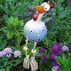 thumbnail image 5 of Decoración de gallina para jardín, decoración de jardín, decoración de pollo, resistente a la intemperie, estatua de granja, balcón, sala de estar TUNC Sencillez, 5 of 5