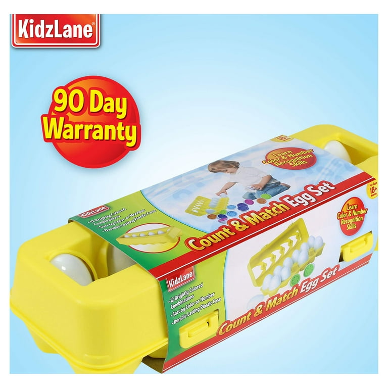 Kidzlane Count and Match Egg Set: Fun Educational Toys for