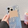 thumbnail image 3 of Case Luxury Glitter Credit Card Holder for iPhone,Cute Polka Dot,Full Body Protection,Wallet Shockproof Cover (Pink,iPhone 16), 3 of 7