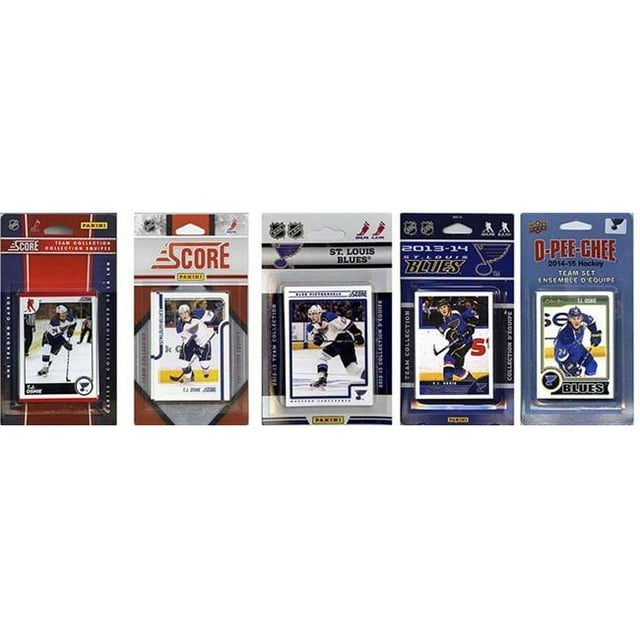 BLUES514TS NHL St. Louis Blues 5 Ensembles de Cartes à Collectionner sous Licence Différentes