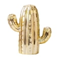 thumbnail image 4 of Escultura de porcelana con forma de alcancía de cactus para sala de estar, dormitorio y niños. Oro, 4 of 9