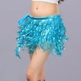 thumbnail image 2 of Riforla Sequin Fringe Women's Nightclub Skirt Skirt Stage with Sparkly Sparkly Fashion Skirt Skirts for Women Trendy Sky Blue One Size, 2 of 3