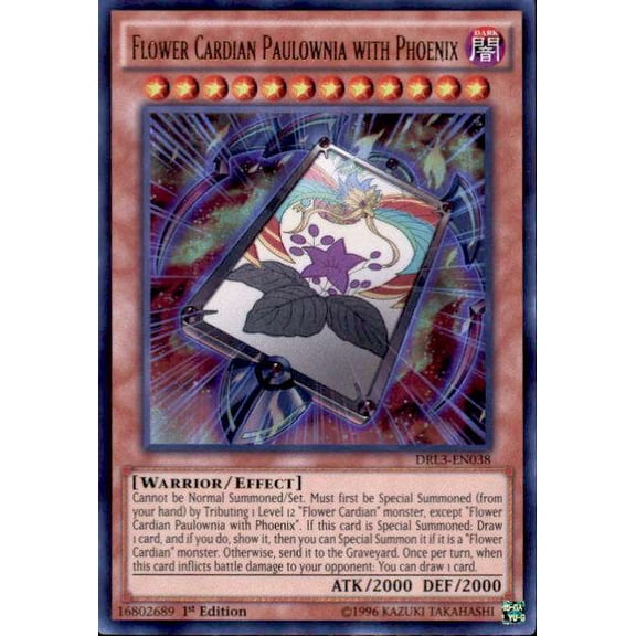 Flower Cardian Paulownia with Phoenix DRL3-EN038 Yu-Gi-Oh