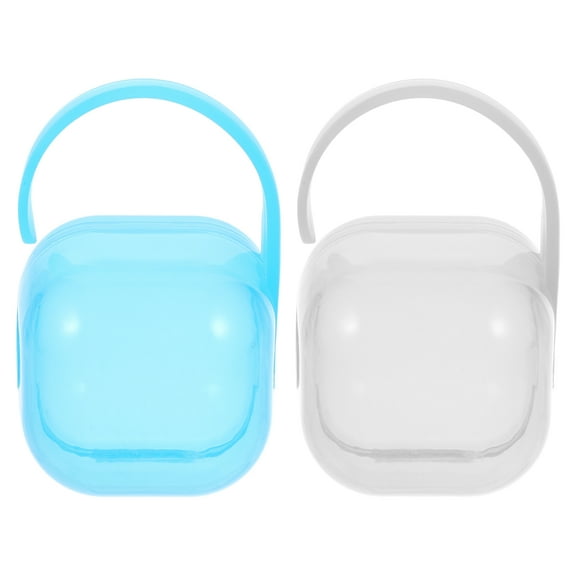 WHAMVOX 2pcs Pacifier Case Pacifier Holder Pacifier Box Baby Pacifier Case Pacifier Container