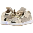 thumbnail image 7 of NEWMALL Toddler Glitter Shoes Girls Flashing Cute Bowknot Sneakers (5 Toddler,Gold), 7 of 7