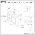 thumbnail image 5 of Simpli Home Hennessy All-In-One 46-inch Laundry Utility Sink and Cabinet, 5 of 17