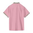 thumbnail image 3 of Yiaimeir Summer Luxury Short Sleeve Beach Shirt Tops Mens Designer Clothes,Size M-4XL, 3 of 4