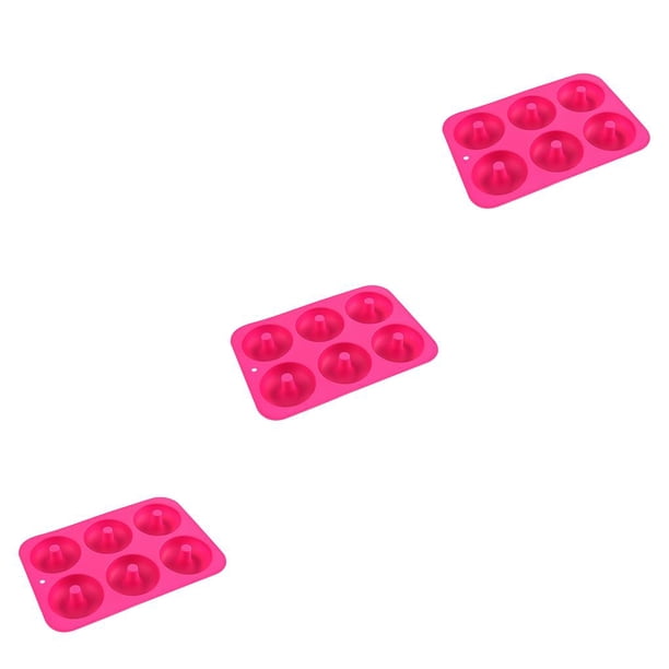 Naiovety Molde para rosquillas de 6 cavidades, bandeja antiadherente de silicona para hornear, resistente al calor, reutilizable, para hacer Type1 NO1