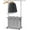 Silver, variant on 3-Bag Laundry Sorter with Extendable Hanging Rod for Easy Organization
