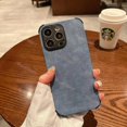 thumbnail image 3 of Luxury Matte Soft Leather Case For iPhone 15 14 Plus 13 12 Mini 11 Pro Max Shockproof Silicone Shell X XR 7 8Plus SE Back Cover, 3 of 5