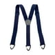 thumbnail image 3 of Tirantes elásticos y resistentes para hombre, accesorios de disfraces, ajustables y cómodos de 3,8 cm (1,5 pulgadas). Azul marino 3 ganchos, 3 of 7