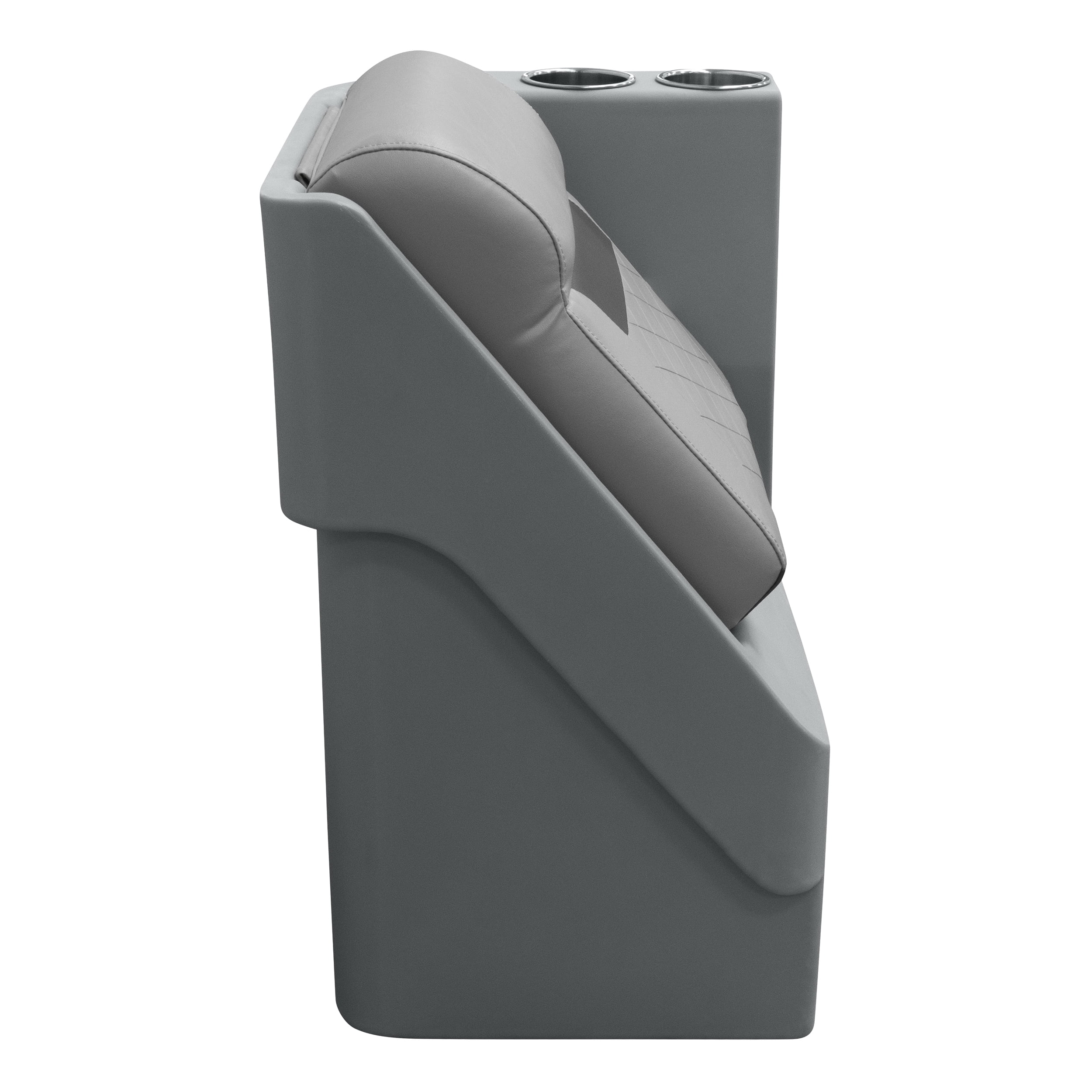 Wise DLX1305R-1905 DLX Series Pontoon Right Radius Lean Back Recliner - Marble / Reef Stone