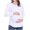 White, variant on Sentmoon Cute Maternity Clothes Oversized Crew Neck Stretchy Nursing Tops Solid Color Long Sleeve Breastfeeding Shirts Casual for Relaxing at Home White XXL