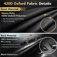 thumbnail image 5 of Heavy Duty 210D Waterproof Large Grill Cover, Outdoor Ceramic Smoker Cover with Vents & Handles, 5 of 7