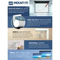 thumbnail image 2 of Mount-It! Projector Screen Wall Mount L-Brackets | Wall Hanging Bracket For Home Projector and Movie Screens | 1 Pair, 2 of 11
