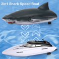 thumbnail image 4 of 2in1 RC Shark Boat Garden Mini Speed Boat Shark Shape For Pools And Lake Pond, 4 of 8