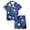 Z19-Blue, variant on Weebloom Halloween Toddler Girls Pajamas Pumpkin Ghost Cute Bat Print Short Sleeved Button Down Shirt And Shorts Outfit Set Sleepwear Nightwear Pjs Loungewear Black 2-3 Years