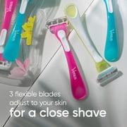 Venus Tropical Womens 3 Blade Disposable Razor, 3 count, Multi-Color