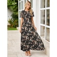 thumbnail image 5 of Vestido largo Simplee Apparel Summer Boho Floral para mujer, 5 of 5