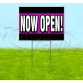 thumbnail image 1 of Now Open (18" x 24") Yard Sign, Includes Metal Step Stake, 1 of 6