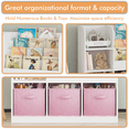 thumbnail image 6 of Miniyam Bookshelf with Storage Bins, Book Display, Anti-Tip for Kids, Pink, 6 of 7