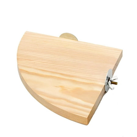 Plate-forme en bois support support en forme d'éventail perchoirs
