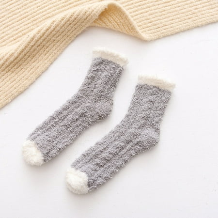 

Stockings For Women Fuzzy Slipper Microfiber Sleeping Soft Home Winter Girls Stockings