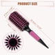 thumbnail image 3 of Cepillo de pelo redondo Unique Bargains Cepillos de pelo para mujeres con pines de nylon color rosa 10.04"x2.56", 3 of 7