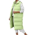 thumbnail image 2 of ZMHEGW Coats For Women Long Winter Vest Vest Thermal Padded With Pocket Vest Vest Padded Quilted Outdoor Long Fall Jackets, 2 of 6