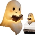 thumbnail image 3 of Bearachild Los amantes de los libros se deleitan con esta lámpara de lectura de fantasmas adorables para las noches de Halloween y las sesiones Iluminación y accesorios 9.5 x 8.5 x 14 cm, 3 of 6