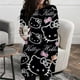 thumbnail image 1 of Camiseta con cuello redondo para mujer, ropa de calle elegante con estampado de Hello Kitty, informal, holgada, Y2K, Otoño, 2023, 1 of 4