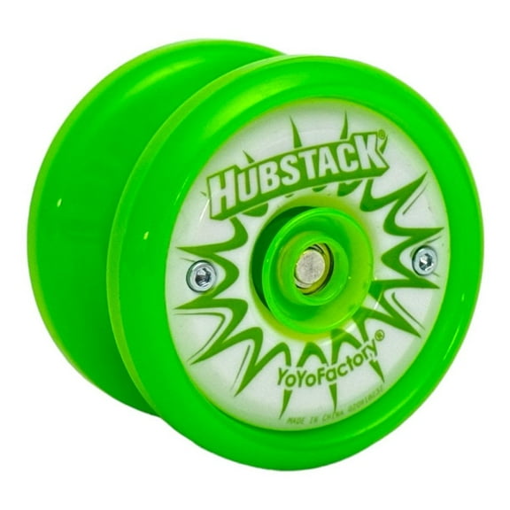 YoYoFactory Hubstack Yo-Yo - YoYo Plays Responsive or Unresponsive! (Green/White)