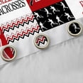 thumbnail image 4 of Homewish Eat Sleep Lacrosses Black Out Curtains for Boys, Stripes Abstract Line Curtains Pack of 2 (42x63 Each), Vintage Patchwork Plaid Bedroom Curtains, Living Room Curtains Decor, 4 of 6