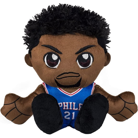 Bleacher Creatures Philadelphia 76ers Joel Embiid 8" Kuricha Plush - Soft Chibi Inspired NBA Baller