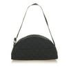 Pre-Owned Gucci GG Shoulder Bag Canvas Fabric Black