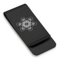thumbnail image 1 of Stainless Steel Sacred Geometry Metatron's Cube Classic Slim Money Clip Credit Card Holder, 1 of 2