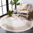 thumbnail image 3 of SAFAVIEH Martha Stewart Geometric Indoor/Outdoor Area Rug, Ivory/Beige, 6'7" x 6'7" Round, 3 of 6