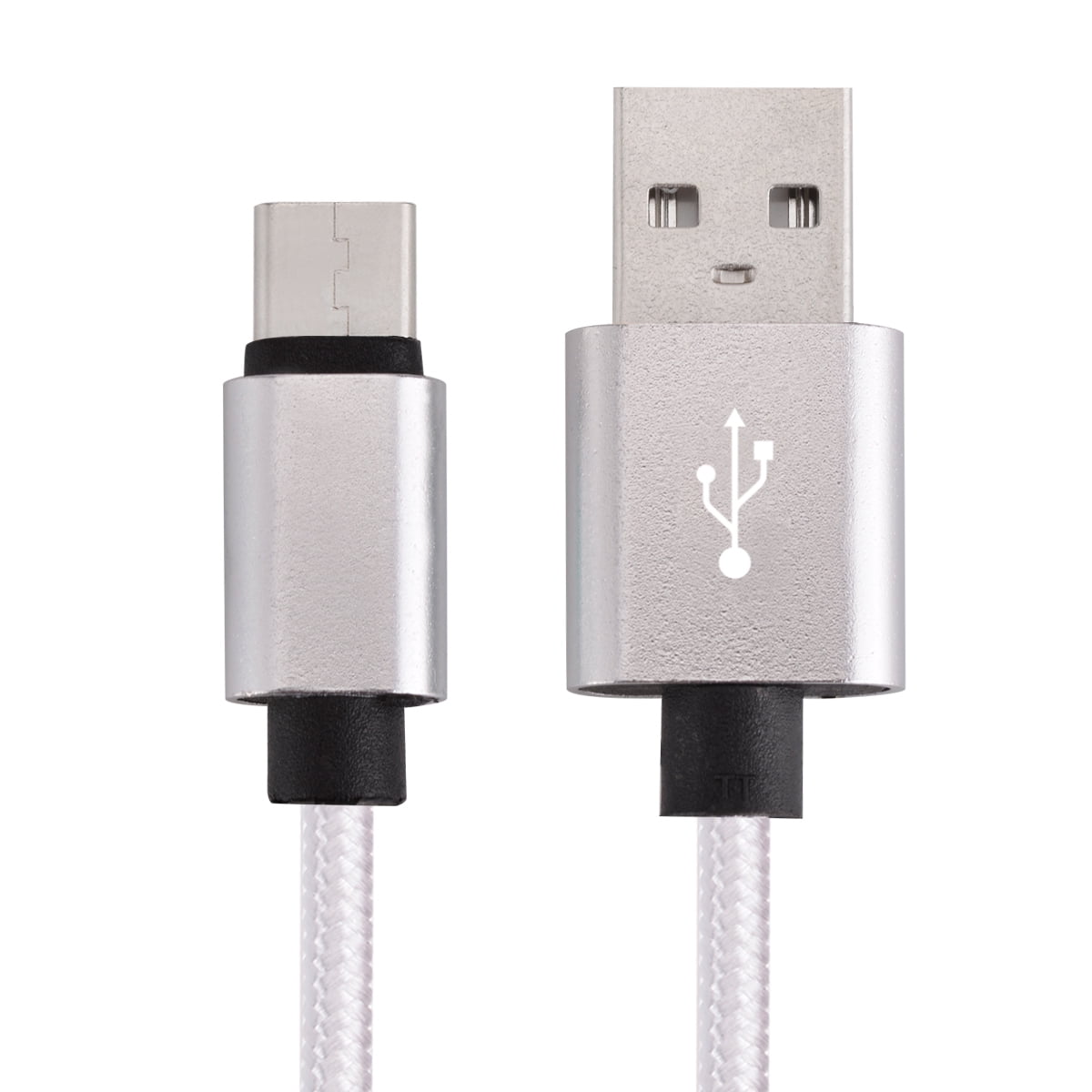 USB Type C Cable Fast Charging Cable 10FT USB-C Type-C 3.1 Nylon Braided Data Sync Charger Cord For Samsung Galaxy S8 + Note 8 Nexus 5X 6P LG G5 G6 V20 HTC 10 Google Pixel XL OnePlus 3 5 White