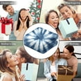 thumbnail image 5 of Wearable Blanket,Blue White Tie Dye Mandala Pattern Hooded Wearable Flannel Blanket for Adults & Teens,Winter Poncho Shawl Wrap Cape Cozy Anti-Pill,50"x60", 5 of 5