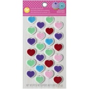 Wilton Dot Matrix Heart Royal Icing Decorations, 0.88 oz. (24 Pieces)