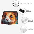 thumbnail image 4 of Fotbe Oil Painting Colorful Hamster Men’s Total Support Pouch Boxer Briefs, X-Temp Cooling, Moisture-Wicking Underwear, Regular, Long-leg and Trunk-, 4 of 6