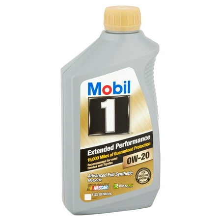 - Mobil 1 extended performance 0w-20 advanced full synthetic motor oil, 1 qt